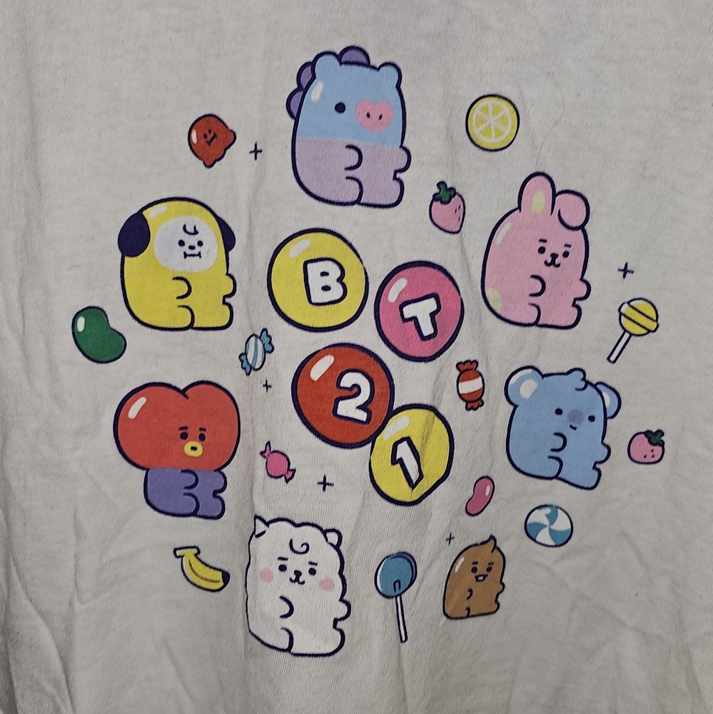 BT21 Jelly Candy Character Boyfriend Fit Girls T-Shirt
